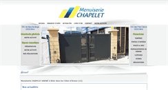 Desktop Screenshot of menuiserie-chapelet.com