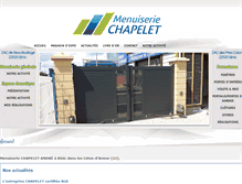 Tablet Screenshot of menuiserie-chapelet.com